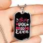 Best Dog Mom Ever Necklace Stainless Steel or 18k Gold Dog Tag 24" Chain-Express Your Love Gifts