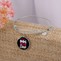Best Dog Mom Ever Pink White Bracelet Stainless Steel or 18k Gold Circle Bangle-Express Your Love Gifts