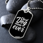 Best Dog Mom Ever Plain Necklace Stainless Steel or 18k Gold Dog Tag 24" Chain-Express Your Love Gifts