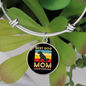 Best Dog Mom Ever Retro Dog Bracelet Stainless Steel or 18k Gold Circle Bangle-Express Your Love Gifts