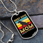 Best Dog Mom Ever Retro Dog Necklace Stainless Steel or 18k Gold Dog Tag 24" Chain-Express Your Love Gifts