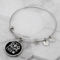 Best Dog Mom Ever TranspArent Bracelet Stainless Steel or 18k Gold Circle Bangle-Express Your Love Gifts