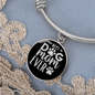 Best Dog Mom Ever TranspArent Bracelet Stainless Steel or 18k Gold Circle Bangle-Express Your Love Gifts