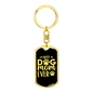 Best Dog Mom Ever TranspArent Keychain Stainless Steel or 18k Gold Dog Tag Keyring-Express Your Love Gifts