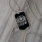 Best Dog Mom Ever Transparent Necklace Stainless Steel or 18k Gold Dog Tag 24" Chain-Express Your Love Gifts