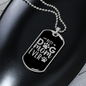 Best Dog Mom Ever Transparent Necklace Stainless Steel or 18k Gold Dog Tag 24" Chain-Express Your Love Gifts