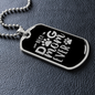Best Dog Mom Ever Transparent Necklace Stainless Steel or 18k Gold Dog Tag 24" Chain-Express Your Love Gifts