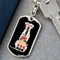Best Dog Mom Keychain Stainless Steel or 18k Gold Dog Tag Keyring-Express Your Love Gifts