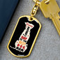 Best Dog Mom Keychain Stainless Steel or 18k Gold Dog Tag Keyring-Express Your Love Gifts