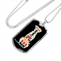 Best Dog Mom Necklace Stainless Steel or 18k Gold Dog Tag 24" Chain-Express Your Love Gifts