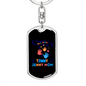 Best Donna Mom Keychain Stainless Steel or 18k Gold Dog Tag Keyring-Express Your Love Gifts
