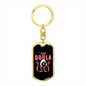 Best Doula Ever Mom Keychain Stainless Steel or 18k Gold Dog Tag Keyring-Express Your Love Gifts