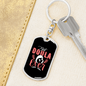 Best Doula Ever Mom Keychain Stainless Steel or 18k Gold Dog Tag Keyring-Express Your Love Gifts