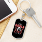 Best Doula Ever Mom Keychain Stainless Steel or 18k Gold Dog Tag Keyring-Express Your Love Gifts
