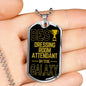 Best Dressing Room Attendant In The Galaxy Necklace Stainless Steel or 18k Gold Dog Tag w 24"-Express Your Love Gifts
