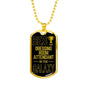 Best Dressing Room Attendant In The Galaxy Necklace Stainless Steel or 18k Gold Dog Tag w 24"-Express Your Love Gifts