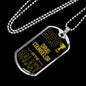 Best Drug Counselor In The Galaxy Necklace Stainless Steel or 18k Gold Dog Tag w 24"-Express Your Love Gifts