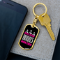 Best Effin' Bonus Mom Ever Keychain Stainless Steel or 18k Gold Dog Tag Keyrin-Express Your Love Gifts