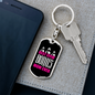 Best Effin' Bonus Mom Ever Keychain Stainless Steel or 18k Gold Dog Tag Keyrin-Express Your Love Gifts