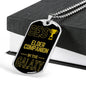 Best Elder Companion In The Galaxy Necklace Stainless Steel or 18k Gold Dog Tag w 24"-Express Your Love Gifts