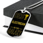 Best Electrician In The Galaxy Necklace Stainless Steel or 18k Gold Dog Tag w 24" Chain-Express Your Love Gifts