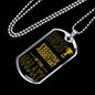 Best Executive Assistant In The Galaxy Necklace Stainless Steel or 18k Gold Dog Tag w 24"-Express Your Love Gifts