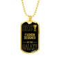 Best Fashion Designer In The Galaxy Necklace Stainless Steel or 18k Gold Dog Tag w 24"-Express Your Love Gifts