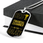 Best Financial Examiner In The Galaxy Necklace Stainless Steel or 18k Gold Dog Tag w 24"-Express Your Love Gifts