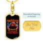 Best Firefighter Better Father Keychain Stainless Steel or 18k Gold Dog Tag Keyring-Express Your Love Gifts