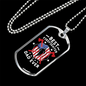 Best Firefighter Dad Ever Necklace Stainless Steel or 18k Gold Dog Tag 24" Chain-Express Your Love Gifts