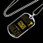 Best Fitness Trainer In The Galaxy Necklace Stainless Steel or 18k Gold Dog Tag w 24"-Express Your Love Gifts