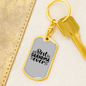 Best Grandma Ever Mom Keychain Stainless Steel or 18k Gold Dog Tag Keyring-Express Your Love Gifts