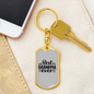 Best Grandma Ever Mom Keychain Stainless Steel or 18k Gold Dog Tag Keyring-Express Your Love Gifts