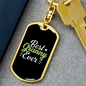 Best Granny Ever Green Mom Keychain Stainless Steel or 18k Gold Dog Tag Keyring-Express Your Love Gifts