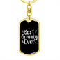 Best Granny Ever Mom Keychain Stainless Steel or 18k Gold Dog Tag Keyring-Express Your Love Gifts