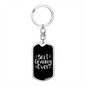 Best Granny Ever Mom Keychain Stainless Steel or 18k Gold Dog Tag Keyring-Express Your Love Gifts