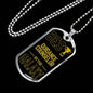 Best Guidance Counselor In The Galaxy Necklace Stainless Steel or 18k Gold Dog Tag w 24"-Express Your Love Gifts