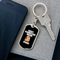 Best Hamster Mom Ever Keychain Stainless Steel or 18k Gold Dog Tag Keyring-Express Your Love Gifts