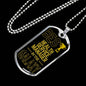 Best Health Service Manager In The Galaxy Necklace Stainless Steel or 18k Gold Dog Tag w 24"-Express Your Love Gifts