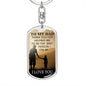 Best I Can Be Dog Tag Pendant Keychain Stainless Steel or 18k Gold-Express Your Love Gifts