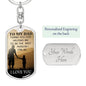 Best I Can Be Dog Tag Pendant Keychain Stainless Steel or 18k Gold-Express Your Love Gifts