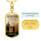 Best I Can Be Dog Tag Pendant Keychain Stainless Steel or 18k Gold-Express Your Love Gifts