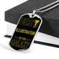 Best Illustrator In The Galaxy Necklace Stainless Steel or 18k Gold Dog Tag w 24"-Express Your Love Gifts