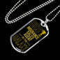 Best Insurance Sales Agent In The Galaxy Necklace Stainless Steel or 18k Gold Dog Tag w 24"-Express Your Love Gifts