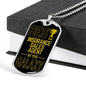 Best Insurance Sales Agent In The Galaxy Necklace Stainless Steel or 18k Gold Dog Tag w 24"-Express Your Love Gifts