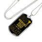 Best Insurance Sales Agent In The Galaxy Necklace Stainless Steel or 18k Gold Dog Tag w 24"-Express Your Love Gifts
