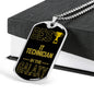 Best IT Technician In The Galaxy Necklace Stainless Steel or 18k Gold Dog Tag w 24"-Express Your Love Gifts