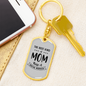 Best Kind of Mom Social Worker TranspArent Keychain Stainless Steel or 18k Gold Dog Tag Keyring-Express Your Love Gifts