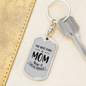 Best Kind of Mom Social Worker TranspArent Keychain Stainless Steel or 18k Gold Dog Tag Keyring-Express Your Love Gifts