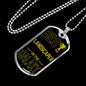 Best Landscaper In The Galaxy Necklace Stainless Steel or 18k Gold Dog Tag w 24"-Express Your Love Gifts